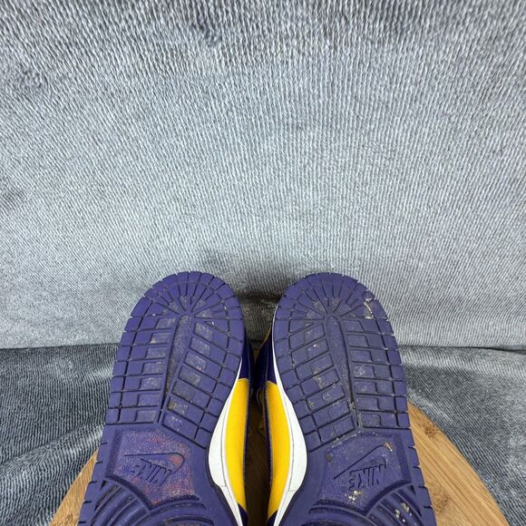 Nike Dunk High Shoes Youth Size 4Y Lakers Basketball DZ4454-500 Sneakers - Picture 8 of 9